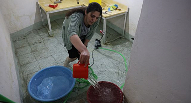  40 evin bodrumunu su bastı