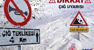 AFAD’dan çığ uyarısı