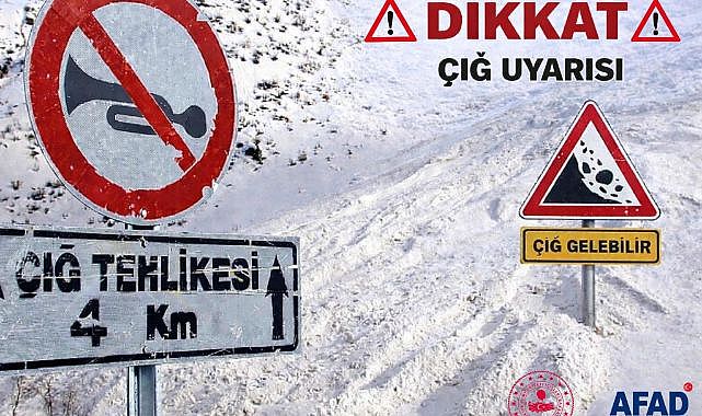 AFAD’dan çığ uyarısı