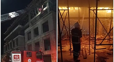 Alevler geceyi aydınlattı! Ekipler yardıma koştu