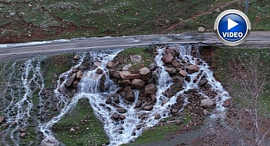 Asfaltın ortasından su pınarı fışkırdı!