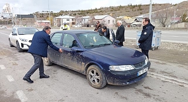 Aşkale’de bayramın manevi atmosferi yollara taşındı