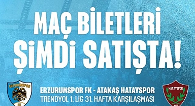 Atakaş Hatayspor maçı biletleri satışta