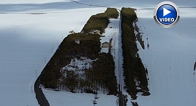 Bahar ortasında kış manzarası