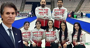 Başkan Şebin'den Kadın Curling Takımı'na tebrik