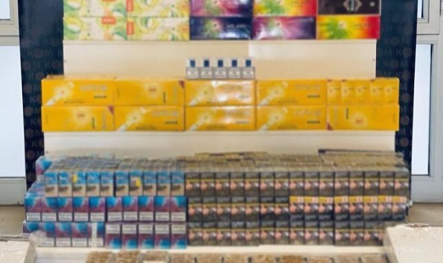 Binlerce kaçak sigara ele geçirildi!