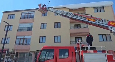 Çatılardaki tehlikeye müdahale