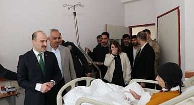 Erzurum'da bayramda hastalar unutulmadı