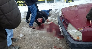 Erzurum'da çatıdaki buzlar üzerine düştü! Kanlar içinde yere yığıldı 