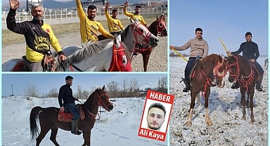 Erzurum’da cirit geleneği: Baba ve üç oğlu aynı takımda