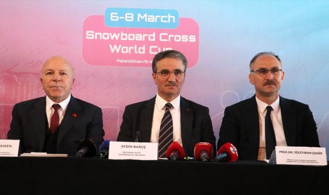 Erzurum'da FIS SBX Snowboard Dünya Kupası'na doğru
