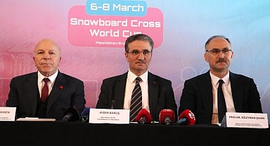 Erzurum'da FIS SBX Snowboard Dünya Kupası'na doğru