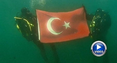 Erzurum’da jandarmadan buz altı dalışı eğitimi