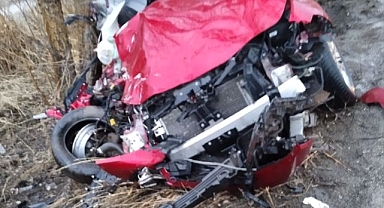 Erzurum'da otomobil ağaca çarptı! 2 ölü