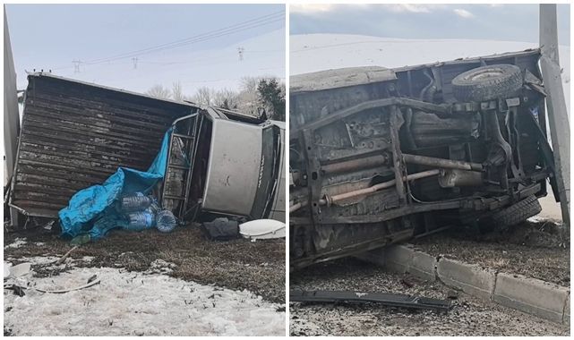 Erzurum-Pasinler yolunda feci kaza! 100 metre sonra durabildi