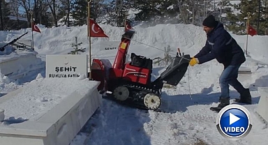 Erzurum şehitlerini unutmadı! Şehitliklerde bayram temizliği