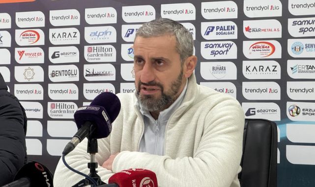 Erzurumspor FK Teknik Direktörü Serkan Özblata:  “Ligi ilk iki içinde bitirmek istiyoruz
