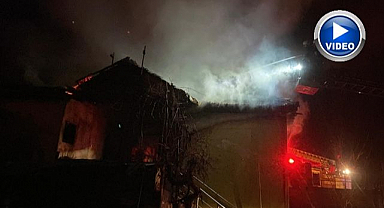 Ev yangını korkuttu!