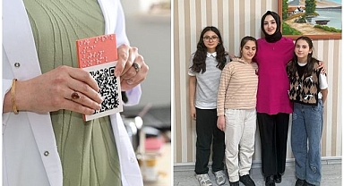 Görme engelli öğrencilerden  