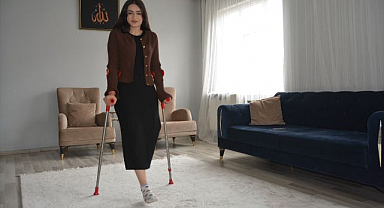 Kanseri yendi, protez bacak hayali kuruyor