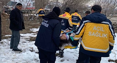 Kontrolden çıktı devrildi!