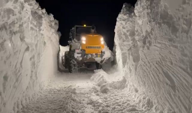 Köy yolları kapandı, hastalar için ekipler seferber oldu