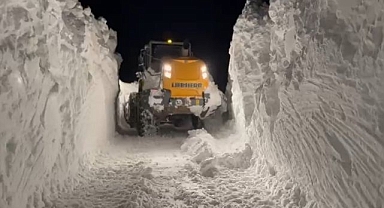 Köy yolları kapandı, hastalar için ekipler seferber oldu