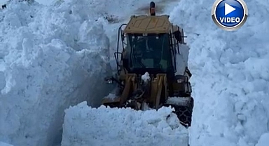 Köy yoluna çığ düştü! Ulaşım durdu