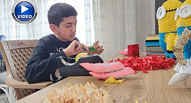 Otizmli Arda origamiyle hayata  tutundu