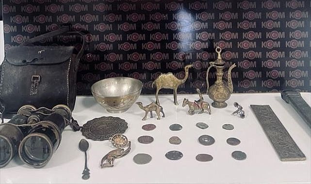 Polis operasyonunda 25 tarihi eser ele geçirildi