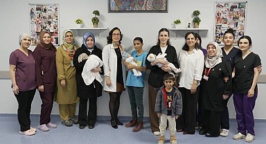 Prematüre bebekler taburcu edildi 