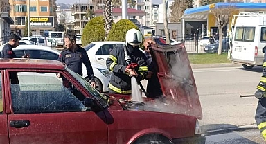 Seyir halindeyken alev aldı!