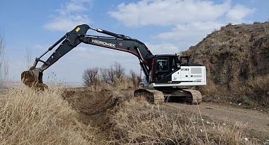 Sulama kanalları sezon öncesi hazırlandı   