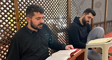 Tarihi camide itikafa girdiler