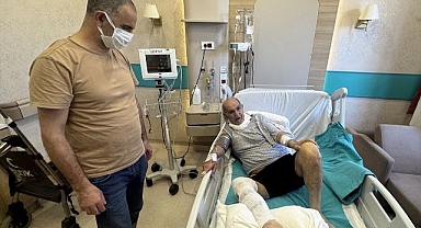 Tıkalı gideri açmak isterken hastanelik oldu! Yaşlı adam Erzurum'a getirildi