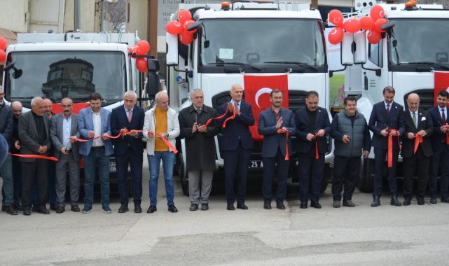 Uzundere'de yeni araç filosu dualarla tanıtıldı