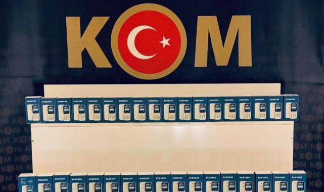 35 kaçak cep telefonu ele geçirildi   