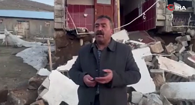 Ağrı’daki depremde köylerde bazı yapılarda hasar meydana geldi