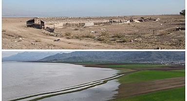 Aynı nokta 7 yıl arayla! 2019'da kurudu, 2026'da sular altında kaldı   