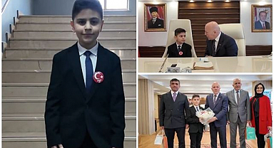 Başkan Sekmen makamını minik öğrenciye devretti