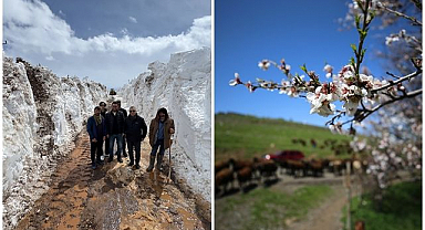 Bir garip mevsim! Şehrin kuzeyinde kış, güneyinde bahar 