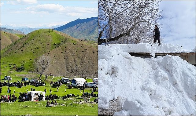Bir tarafta bahar bir tarafta kış yaşanıyor