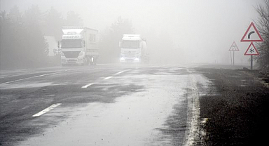 Bölgede sis etkili oldu, Görüş mesafesi düştü