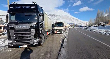 Buzlanma nedeniyle ağır tonajlı araçlara geçit yok