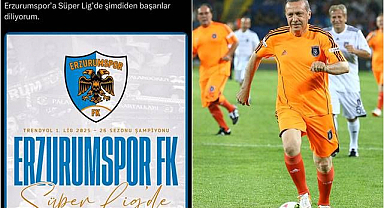 Cumhurbaşkanı Erdoğan'dan Erzurumspor FK’ya tebrik 
