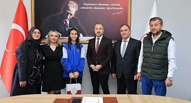 Dereceye giren öğrenciler ödüllendirildi