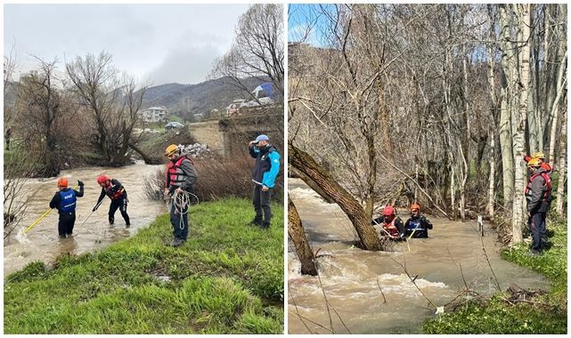 Dereye düşen çocuğu arama çalışmaları yeniden başladı