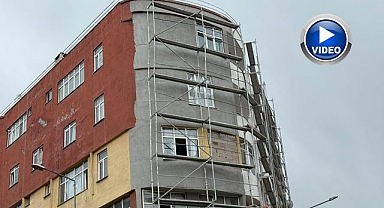 Dış cephe çalışmasında güvenlik ihmali