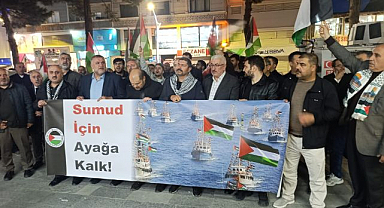 Doğu'da vatandaşlar Küresel Sumud Filosu için sokaklarda 