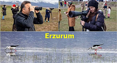 Dürbünü alan sulak alanlara koştu!